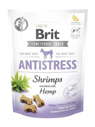 BRIT SNACK ANTISTRESS Krewetki Konopie 150g Przysmaki dla psa