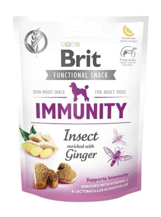 BRIT SNACK IMMUNITY Owady Imbir 150g Przysmaki dla psa