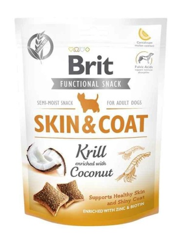 BRIT SNACK SKIN &amp; COAT Kryl Kokos 150g Przysmaki dla psa