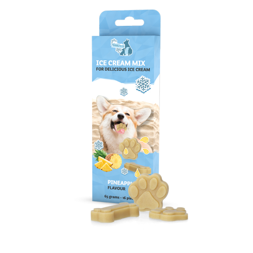 CoolPets Dog Ice mieszanka do robienia lodów ananasowych