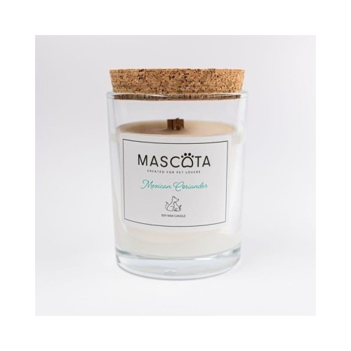 MASCOTA MEXICAN CORIANDER świeca sojowa neutralizująca zapach zwierząt