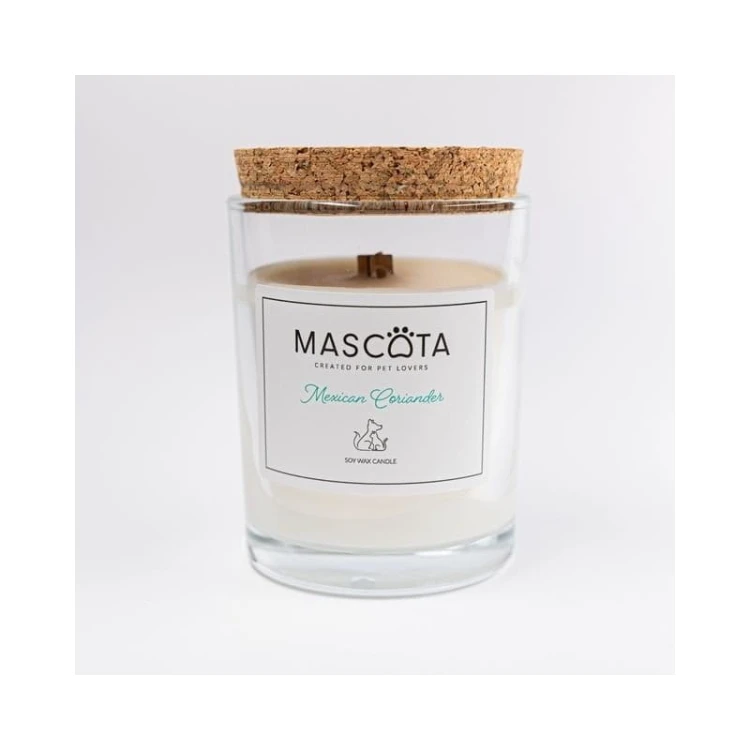MASCOTA MEXICAN CORIANDER świeca sojowa neutralizująca zapach zwierząt