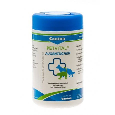 CANINA PHARMA Chusteczki do oczu Petvital 120 szt.