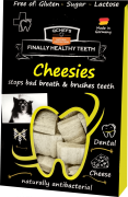 QCHEFS Cheesies do higieny jamy ustnej Przysmaki dentystyczne dla psa