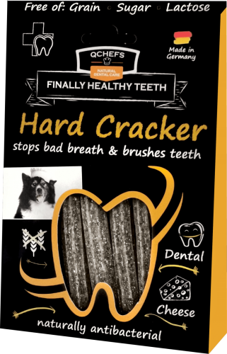 QCHEFS Hard Cracker do higieny jamy ustnej Przysmaki dentystyczne dla psa