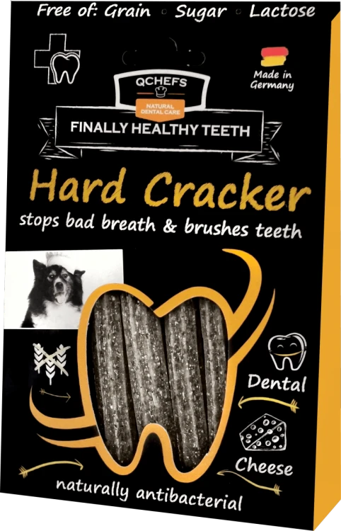 QCHEFS Hard Cracker do higieny jamy ustnej Przysmaki dentystyczne dla psa