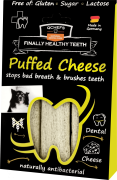 QCHEFS Puffed Cheese do higieny jamy ustnej Przysmaki dentystyczne dla psa