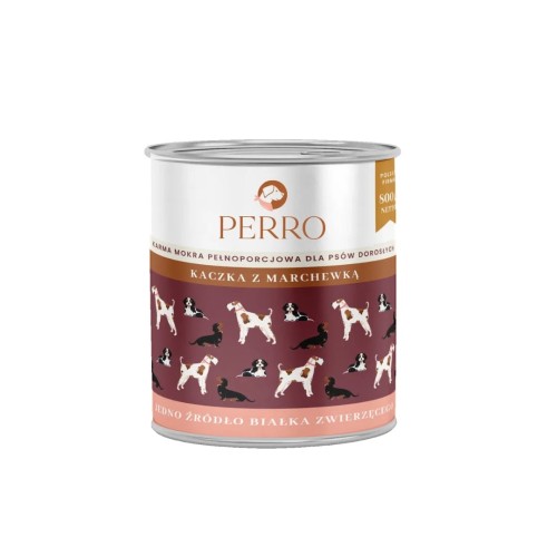 PERRO Kaczka z marchewką karma mokra dla psa 800g