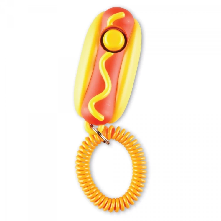 Brightkins Smarty Pooch Training Clicker KLIKER HOT DOG
