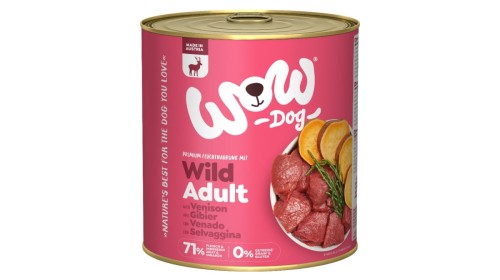 WOW Wild - dziczyzna z algami i batatami (800g) Karma mokra dla psa