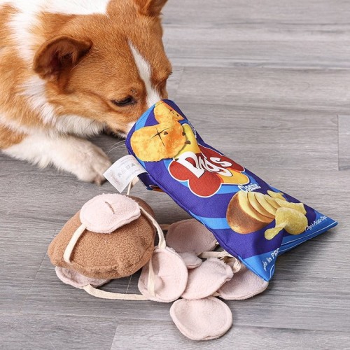 DOGLEMI Zabawka węchowa ChiPSY kolor niebieski dla psa i kota