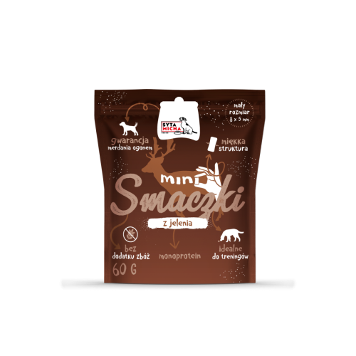 Syta Micha Mini smaczki dla psa z jelenia 60g