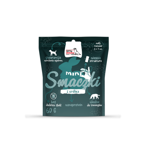 Syta Micha Mini smaczki dla psa z królikiem 60g