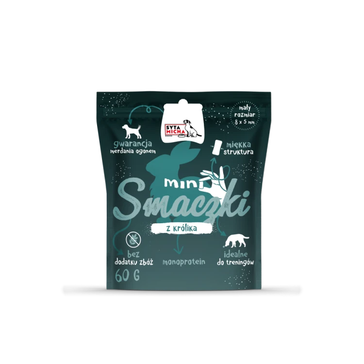 Syta Micha Mini smaczki dla psa z królikiem 60g