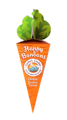 Cooka's Cookies HAPPY BONBONS Przysmaki z indyka i sardynek 45g   Przysmaki dla psa