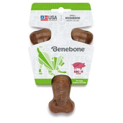 Gryzak dla psa Benebone Wishbone S Bekon