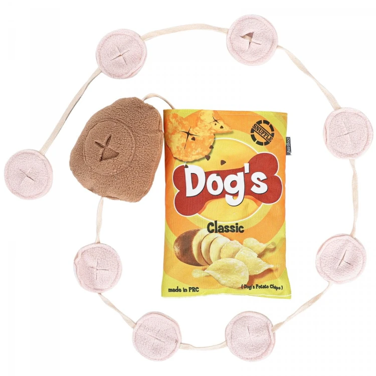 DOGLEMI Zabawka węchowa ChiPSY kolor żółty dla psa i kota