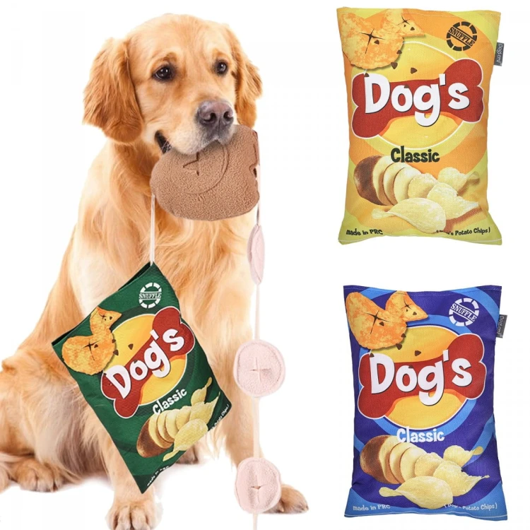 DOGLEMI Zabawka węchowa ChiPSY kolor żółty dla psa i kota