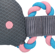CoolPets Pull me! Crocky rope (Flamingo) KROKODYL na linie zabawka do wody