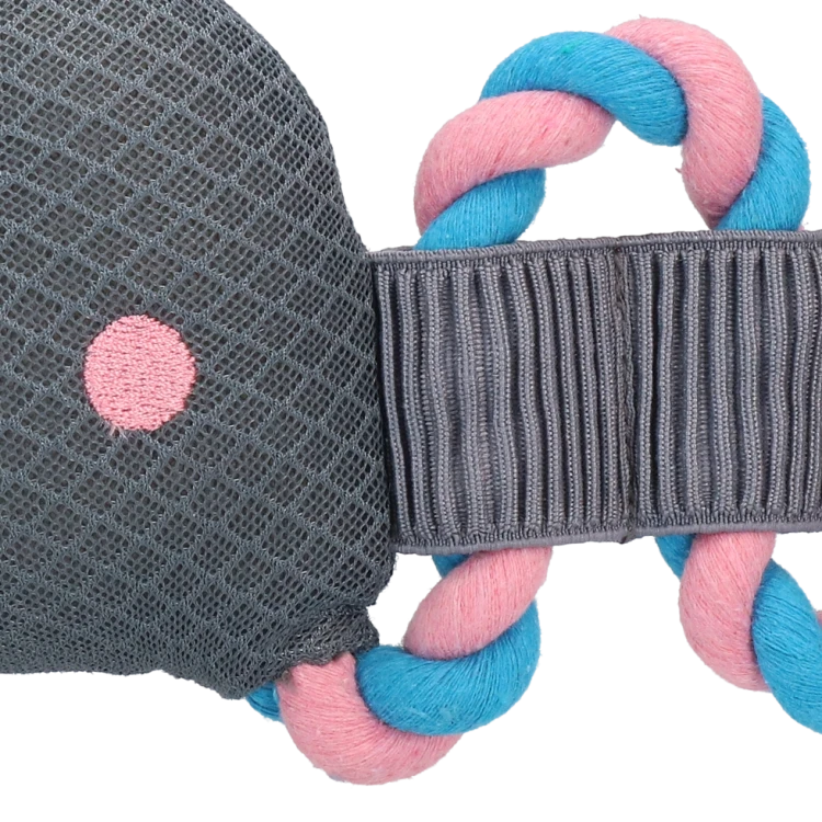 CoolPets Pull me! Crocky rope (Flamingo) KROKODYL na linie zabawka do wody