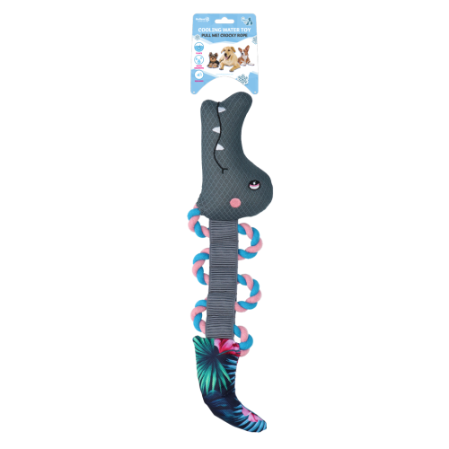 CoolPets Pull me! Crocky rope (Flower) KROKODYL z liną zabawka do wody