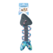 CoolPets Pull me! Fishy rope (Flamingo) RYBA z liną zabawka do wody