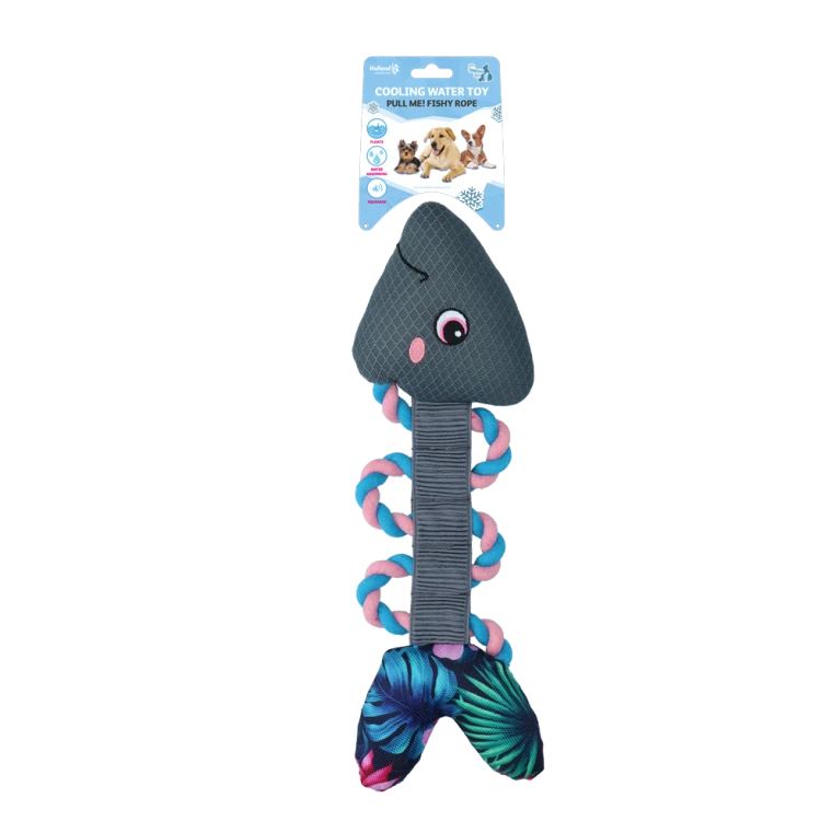 CoolPets Pull me! Fishy rope (Flower) RYBA z liną zabawka do wody