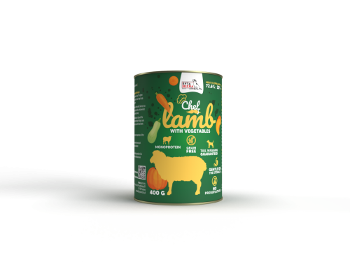 Syta Micha Karma mokra dla psa CHEF Jagnięcina z warzywami 400g