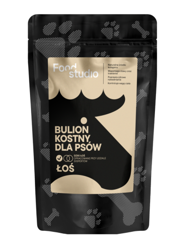 Food Studio Chefs BULION KOSTNY dla psów DZIKI ŁOŚ 230ml