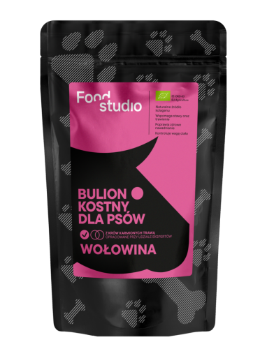 Food Studio Chefs BULION KOSTNY dla psów WOŁOWINA 230ml