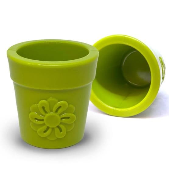 Soda Pup Flower Pot Orange - doniczka na jedzenie dla psa zielona