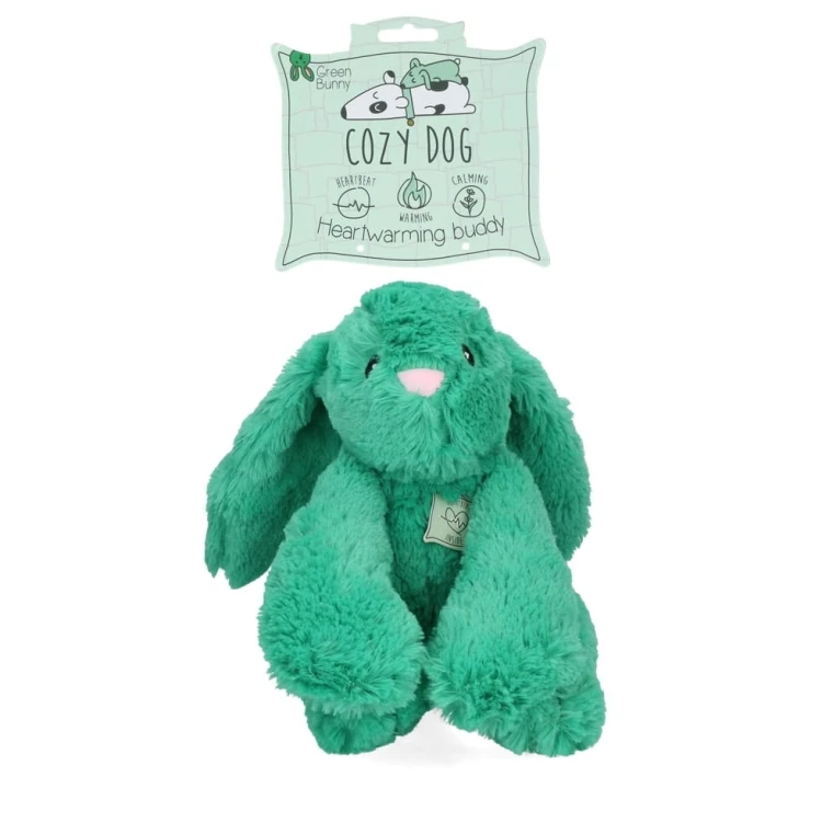 CozyDog KRÓLICZEK uspokajająca przytulanka dla psa Zielona
