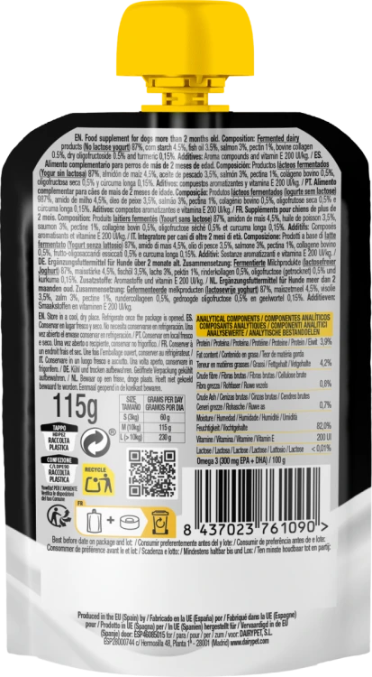 ZESTAW! YOW UP! Prebiotyki Jogurt naturalny dla psa + Skóra i Sierść + Zdrowe Stawy 3 x 115g