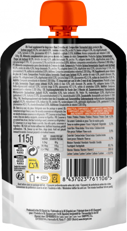 ZESTAW! YOW UP! Prebiotyki Jogurt naturalny dla psa + Skóra i Sierść + Zdrowe Stawy 3 x 115g