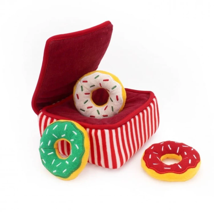 ZippyPaws pluszowa norka DONUTY ŚWIĄTECZNE