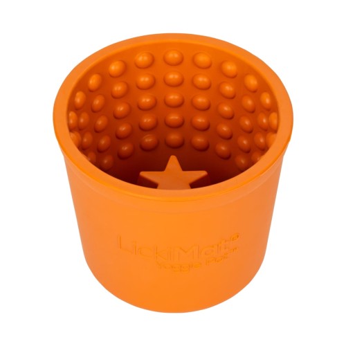 Mata LickiMat® Yoggie Pot pomarańczowa