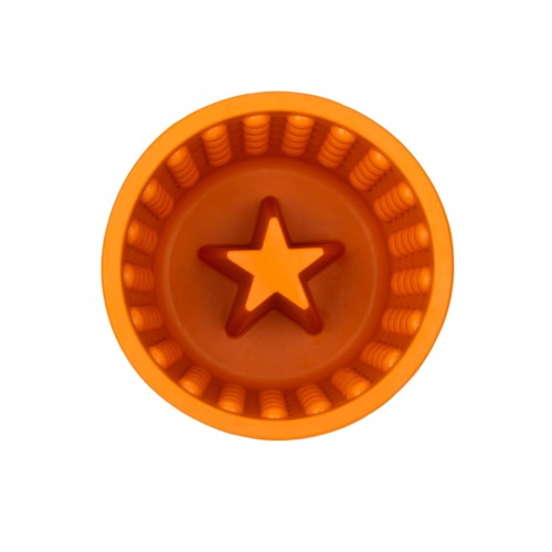 Mata LickiMat® Yoggie Pot pomarańczowa