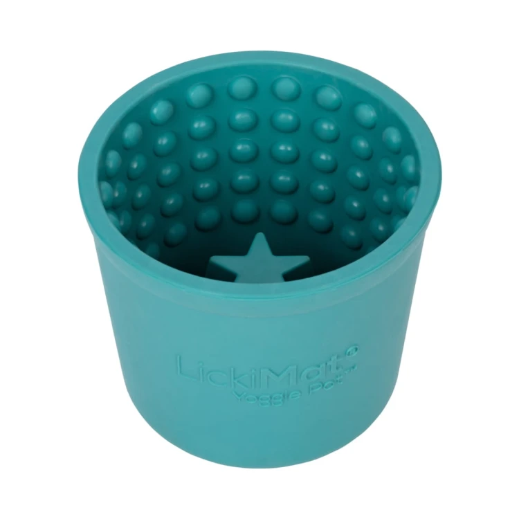 Mata LickiMat® Yoggie Pot turkusowa
