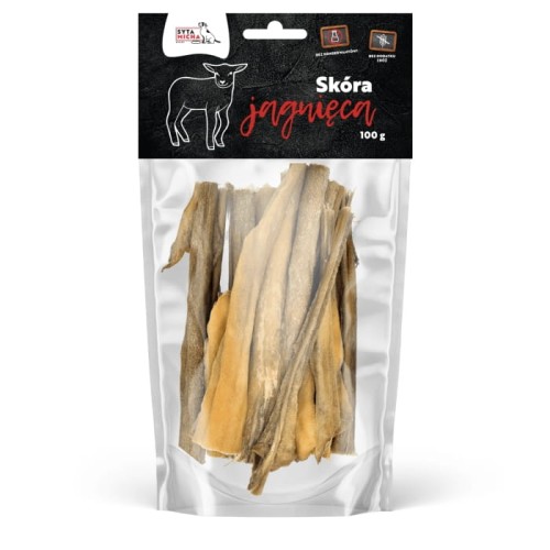 Syta Micha Suszona skóra jagnięca 100g Przysmak dla psa