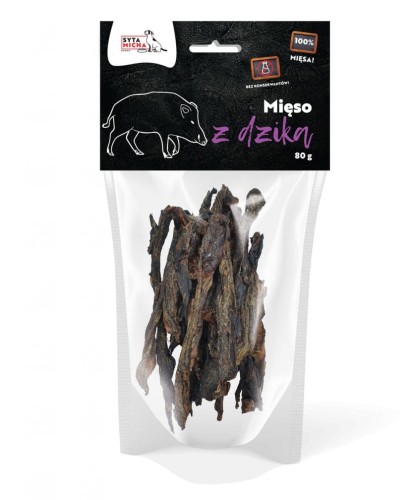 Syta Micha Suszone mięso z dzika 80g Przysmak dla psa