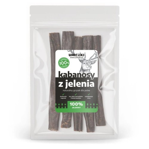 UNISZKI Kabanosy z jelenia 100g Przysmaki dla psa