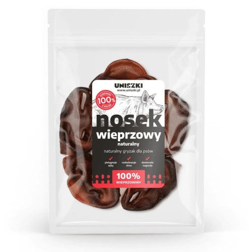 UNISZKI Nosek wieprzowy naturalny 10 szt. Przysmaki dla psa
