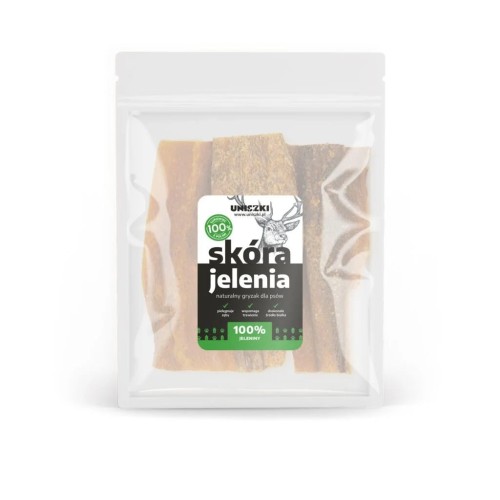 UNISZKI Skóra jelenia 100g Przysmaki dla psa