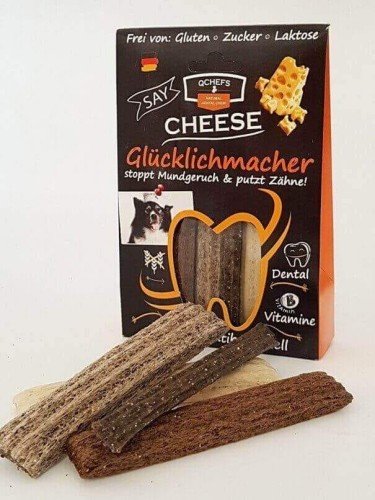 QCHEFS Mix Sticks Glucklichmacher 90g Przysmaki dentystyczne dla psa