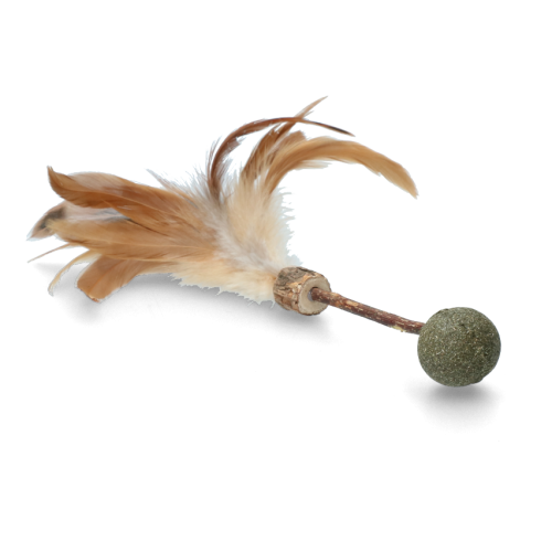 ADDICTED Patyk z piłeczką i piórkami MADNIP