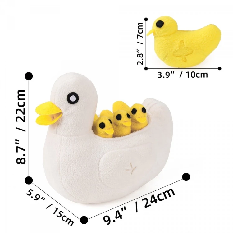 ZESTAW! Zabawka węchowa KACZA RODZINKA + Kiwi Walker 100% KACZKA liofilizowane smaczki 80g