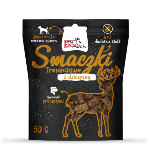 Syta Micha Przysmaki treningowe z dziczyzną dla psa 50g