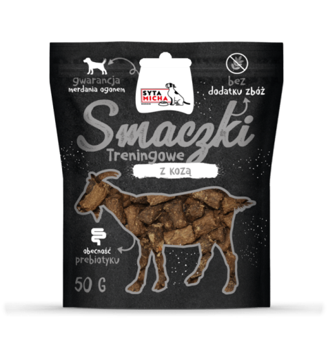 Syta Micha Przysmaki treningowe z kozą dla psa 50g