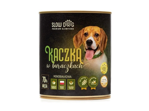 SLOW DOG Karma mokra Kaczka w buraczkach 850g