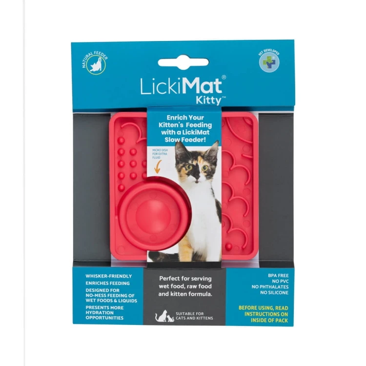 Mata LickiMat® Classic Kitty™ różowa